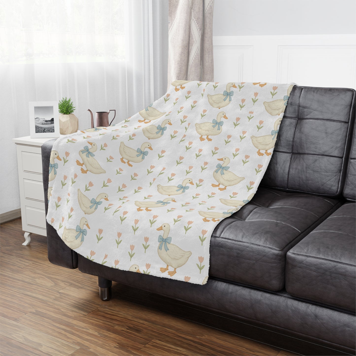 Cozy Duck Minky Blanket - Cute Baby Blanket, Nursery Decor, Gift for New Parents, Playtime Comfort, Soft Baby Gifts
