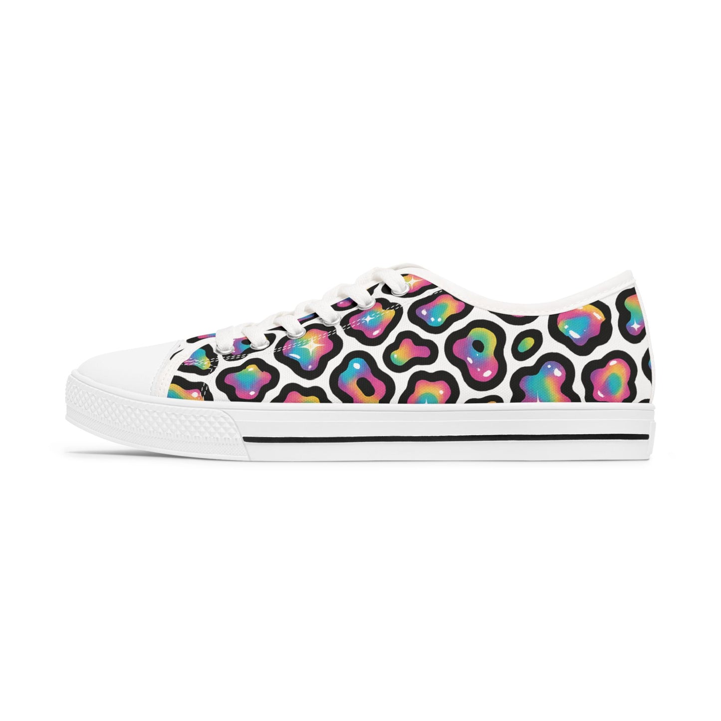 Colorful Women's Low Top Sneakers | Stylish Athletic Shoes, Colorful Sneakers, Casual Footwear, Trendy Low Tops, Fun Walking Shoes