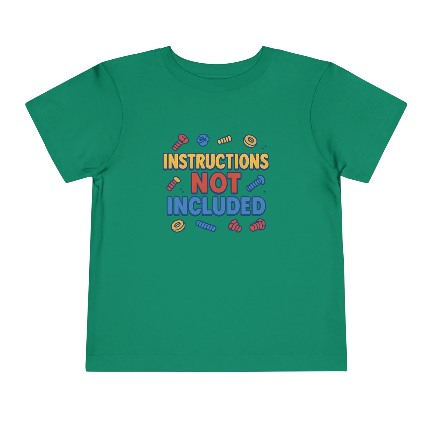 Instructions Not Included Toddler Tee, Cute Toddler T-shirt, Fun Kids Shirt, Summer Outfit, Gift for Kids