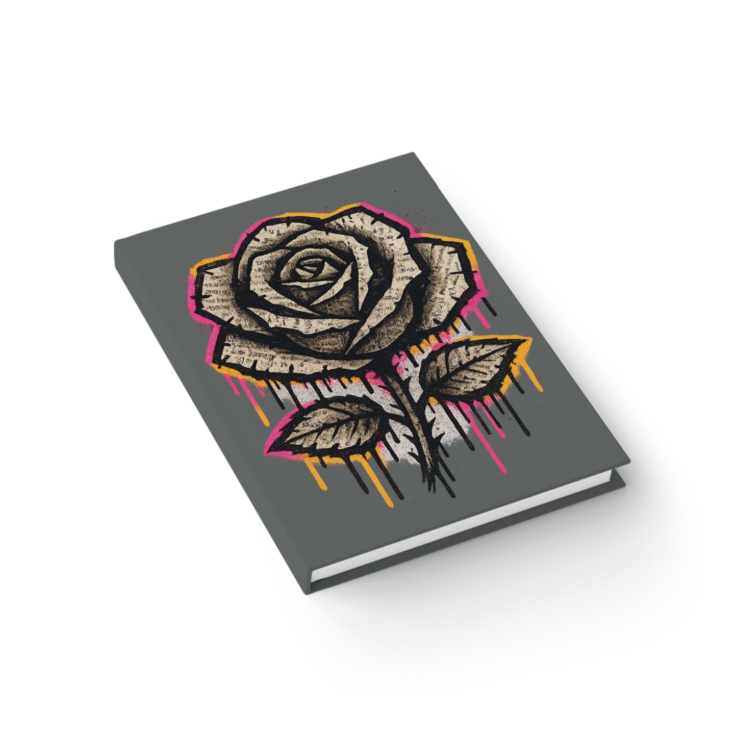Chic Rose-Themed Journal - Perfect for Creative Writing, Daily Journaling, Gift for Art Lovers, Sketchbook, Birthday Gift