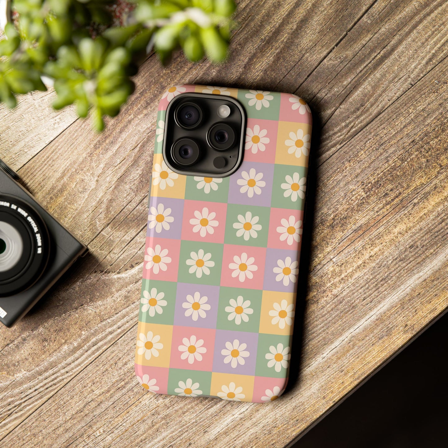 Floral Phone Case, Cute Pastel Flower Case, Tough Phone Cover, Stylish Phone Accessory, Gifts for Her, Summer Vibes