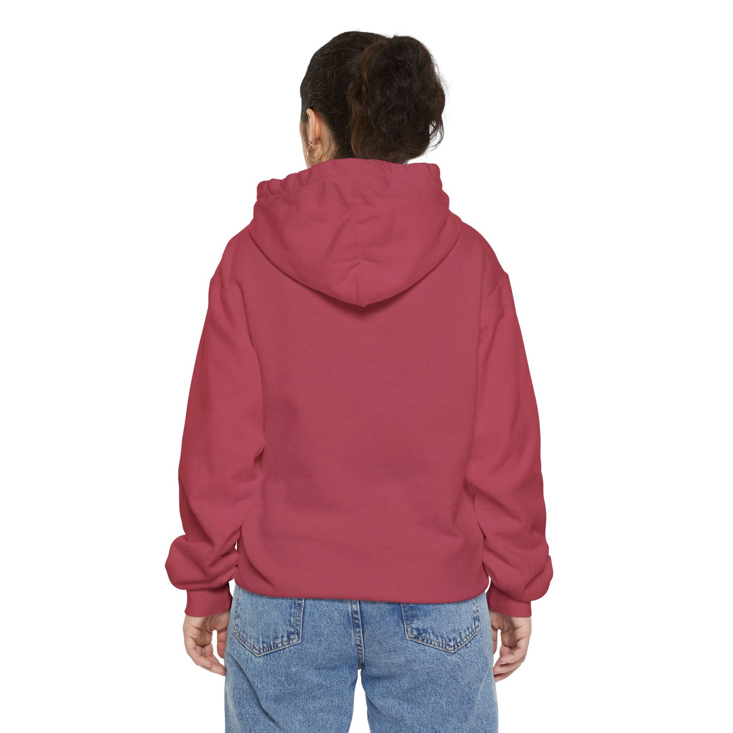 Morticia-Inspired Unisex Garment-Dyed Hoodie, Cozy Graphic Sweatshirt, Spooky Fashion, Halloween Apparel, Unique Gift for Fans
