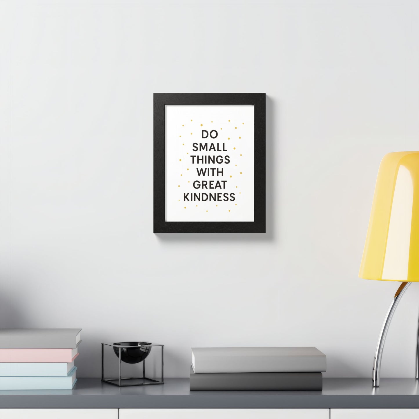 Framed Kindness Quote Poster, Inspirational Wall Art, Home Decor, Gift for Friends, Motivational Art