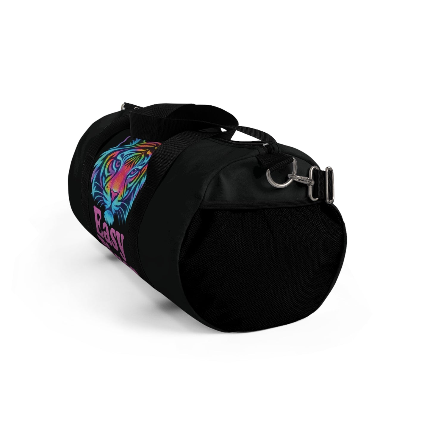 Colorful 'Easy Tiger' Duffel Bag - Stylish Gym Bag, Travel Luggage, Sports Bag, Weekend Getaway, Unique Gift for Tiger Lovers