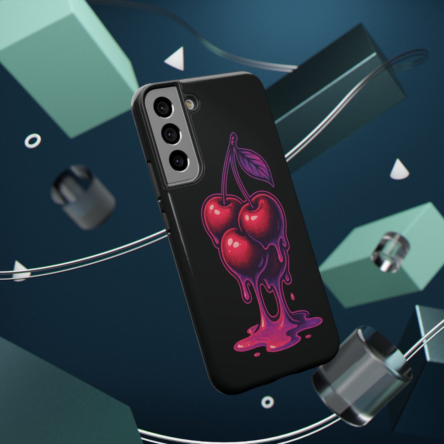 Impact-Resistant Cherry Phone Case, Cute Cherry Phone Cover, Stylish Phone Protector, Fun Phone Case, Unique Gift for Teens