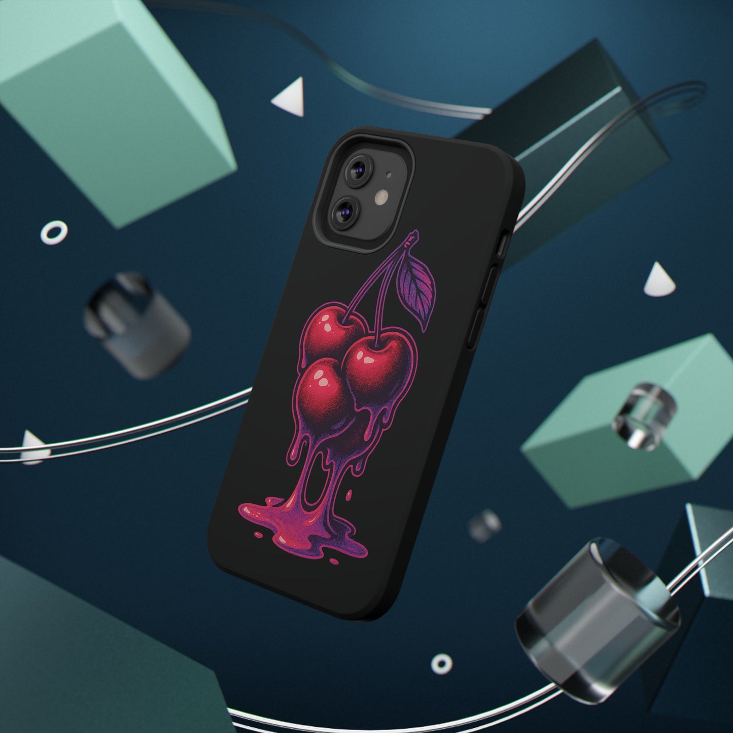 Impact-Resistant Cherry Phone Case, Cute Cherry Phone Cover, Stylish Phone Protector, Fun Phone Case, Unique Gift for Teens
