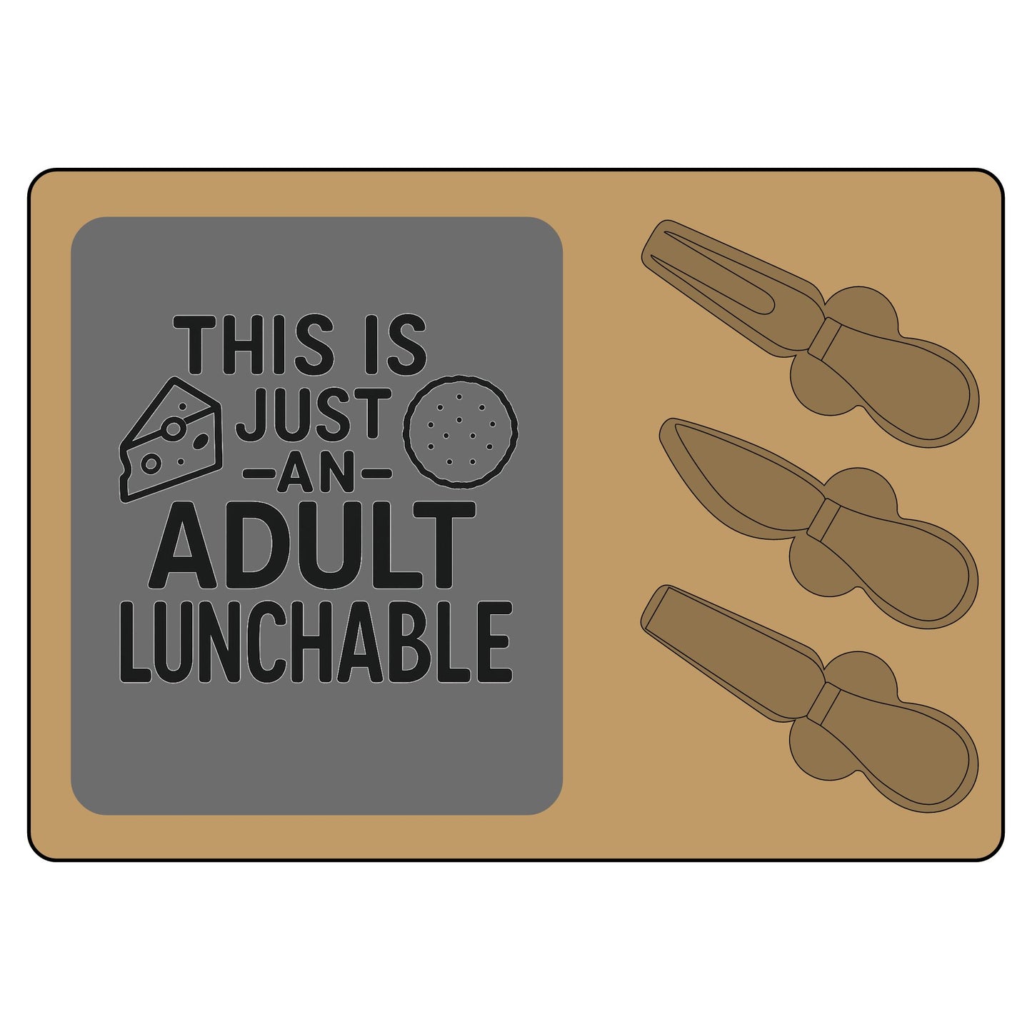 Engraved Charcuterie Board - Perfect for Entertaining, Unique Gift for Adults, Cheesy Birthday Party, Kitchen Decor
