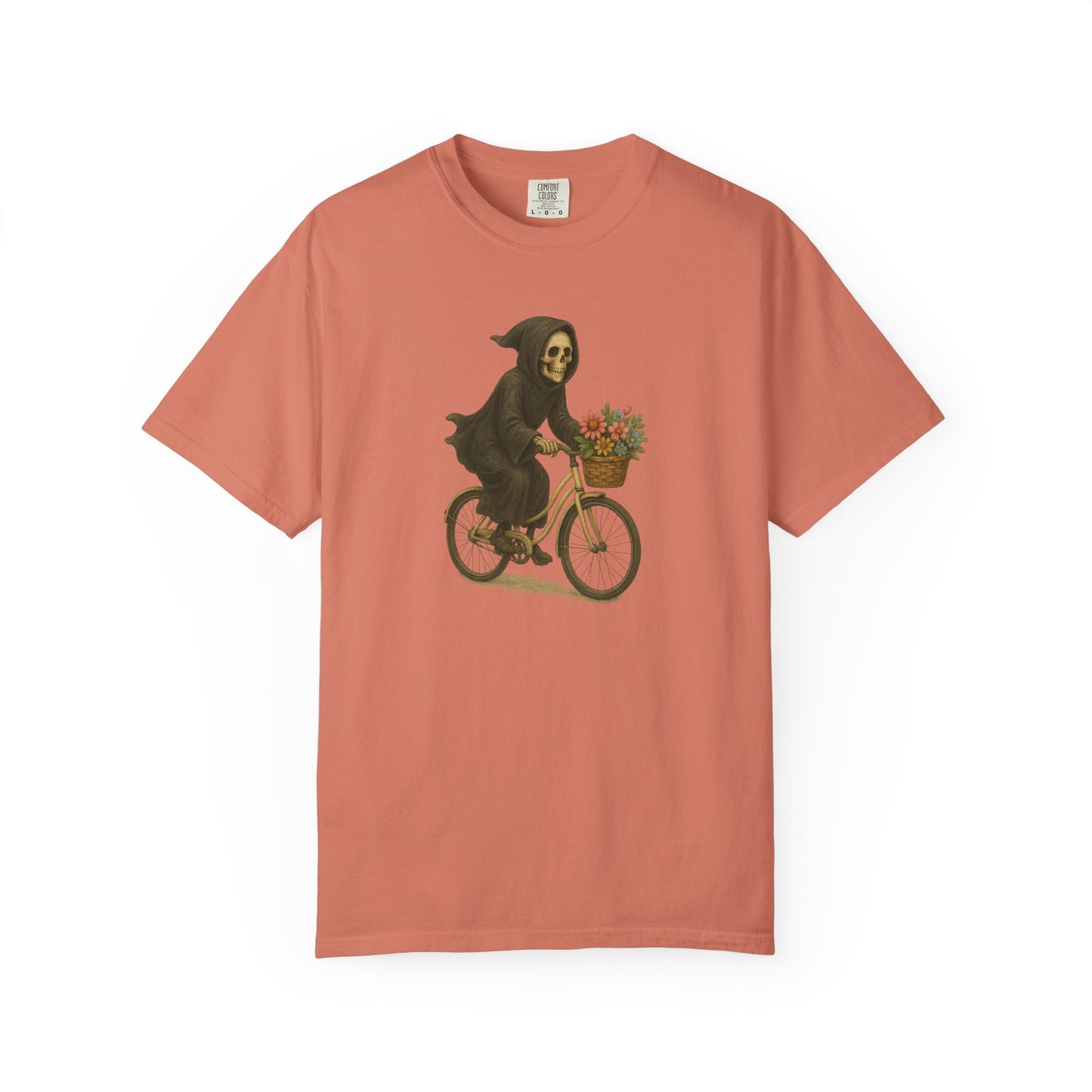 Charming Grim Reaper T-Shirt, Unisex Oversized Tee for Halloween