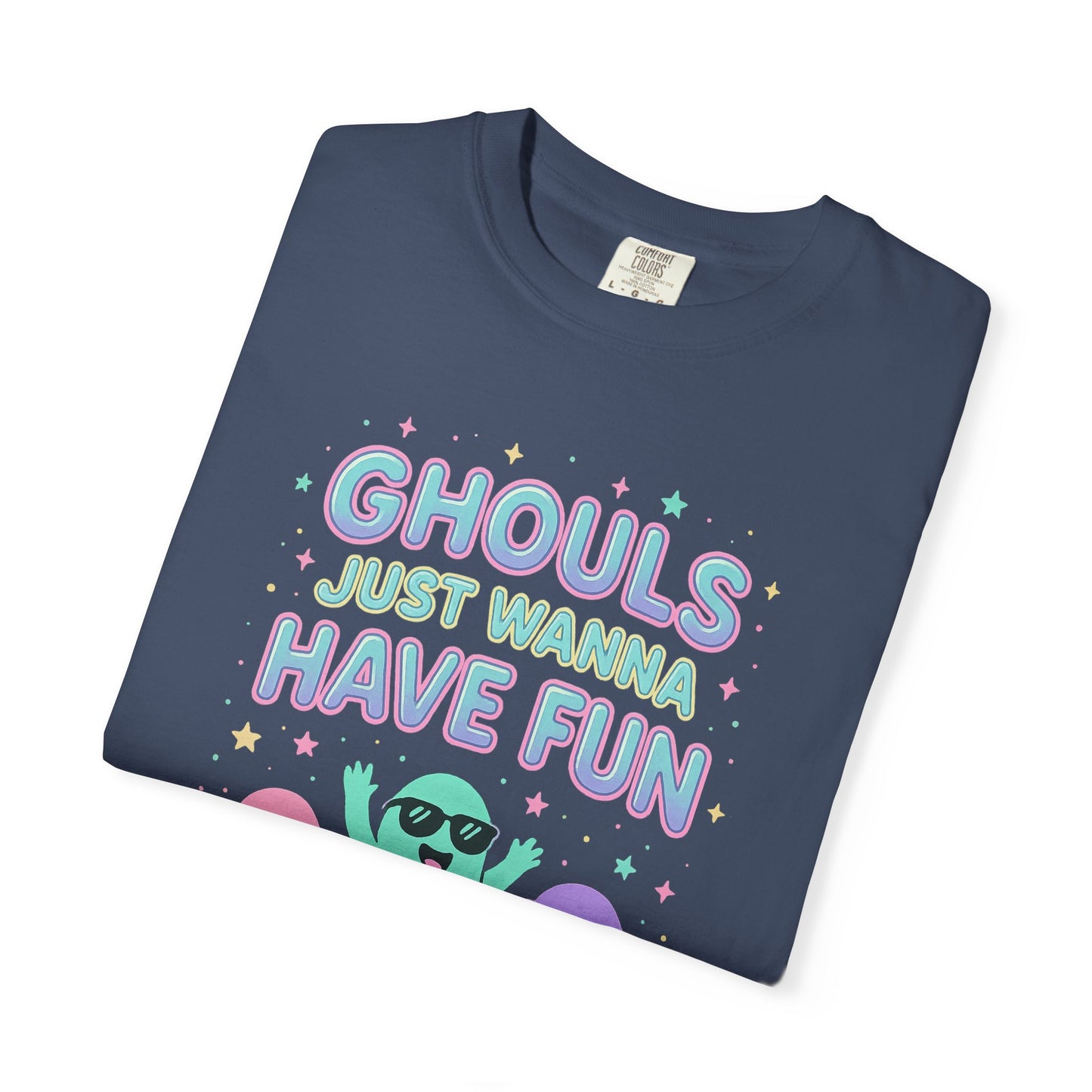 Fun Ghouls Graphic T-Shirt, Halloween Shirt, Unisex Tee, Ghost Lovers Gift, Party Apparel, Cute Summer Outfit