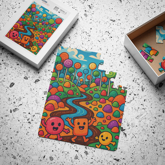 Colorful Kids' 30-Piece Puzzle - Fun Learning Activity, Mind-Engaging Toys, Gifts for Children, Birthday Present, Family Game