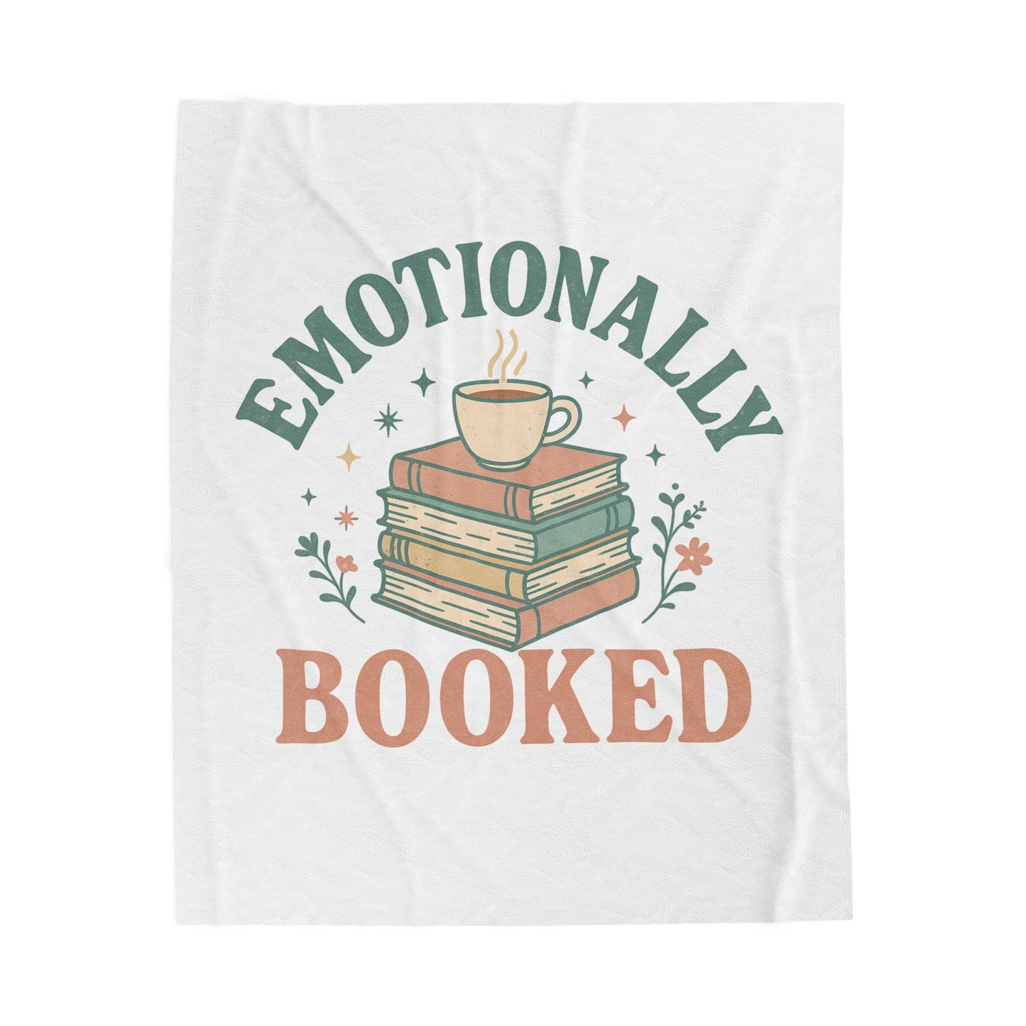 Cozy Velveteen Plush Blanket - Perfect for Book Lovers, Gift for Readers, Home Décor, Emotional Comfort, Relaxing Evenings