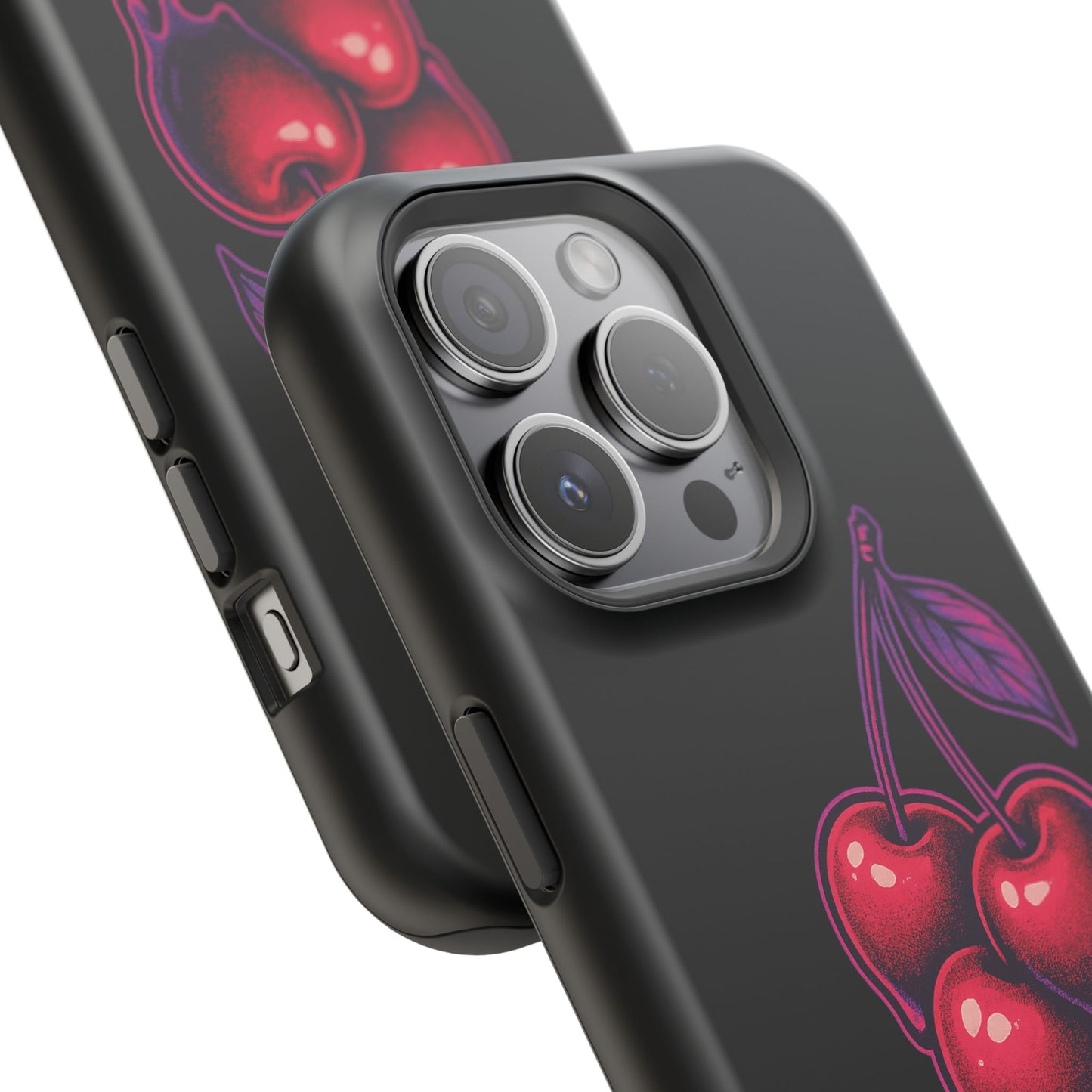 Impact-Resistant Cherry Phone Case, Cute Cherry Phone Cover, Stylish Phone Protector, Fun Phone Case, Unique Gift for Teens