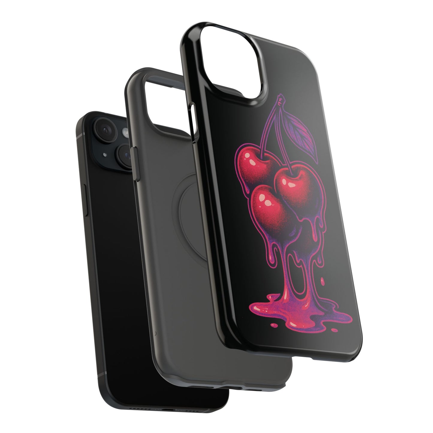 Impact-Resistant Cherry Phone Case, Cute Cherry Phone Cover, Stylish Phone Protector, Fun Phone Case, Unique Gift for Teens