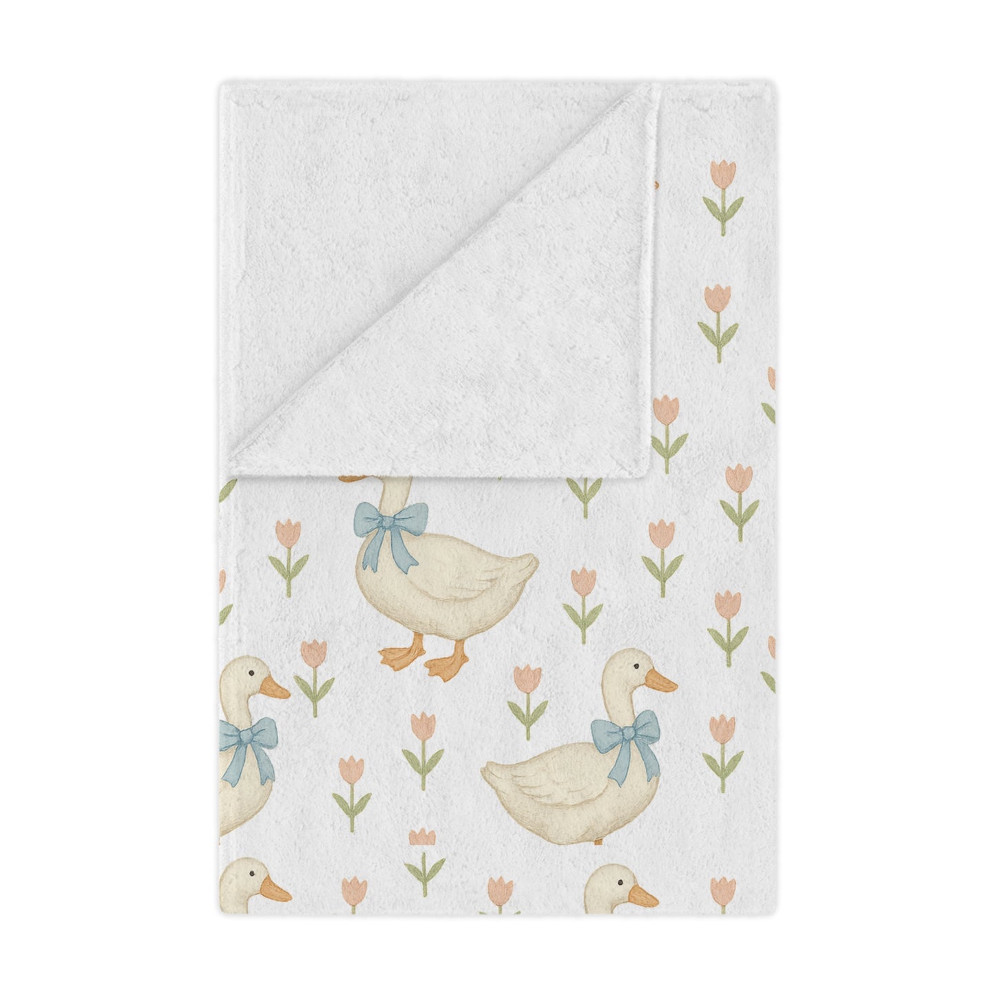 Cozy Duck Minky Blanket - Cute Baby Blanket, Nursery Decor, Gift for New Parents, Playtime Comfort, Soft Baby Gifts