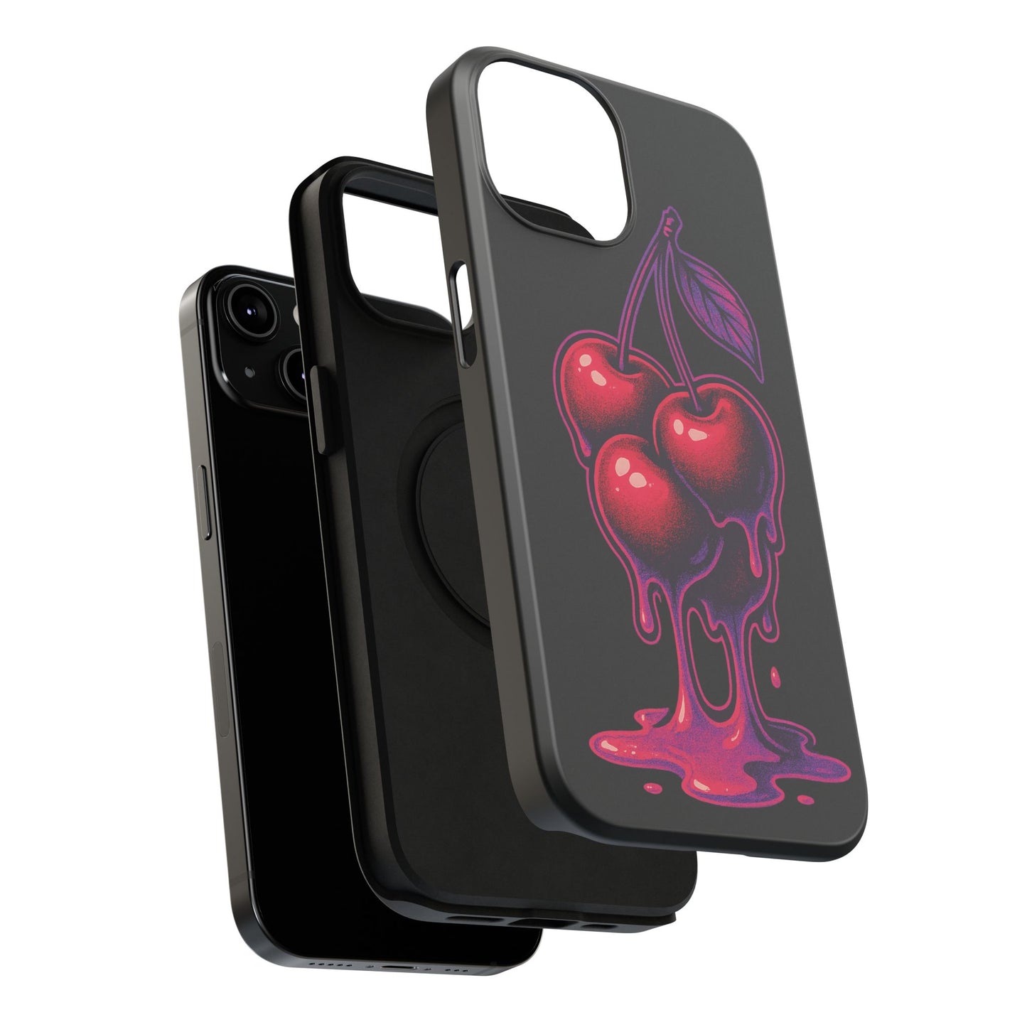 Impact-Resistant Cherry Phone Case, Cute Cherry Phone Cover, Stylish Phone Protector, Fun Phone Case, Unique Gift for Teens