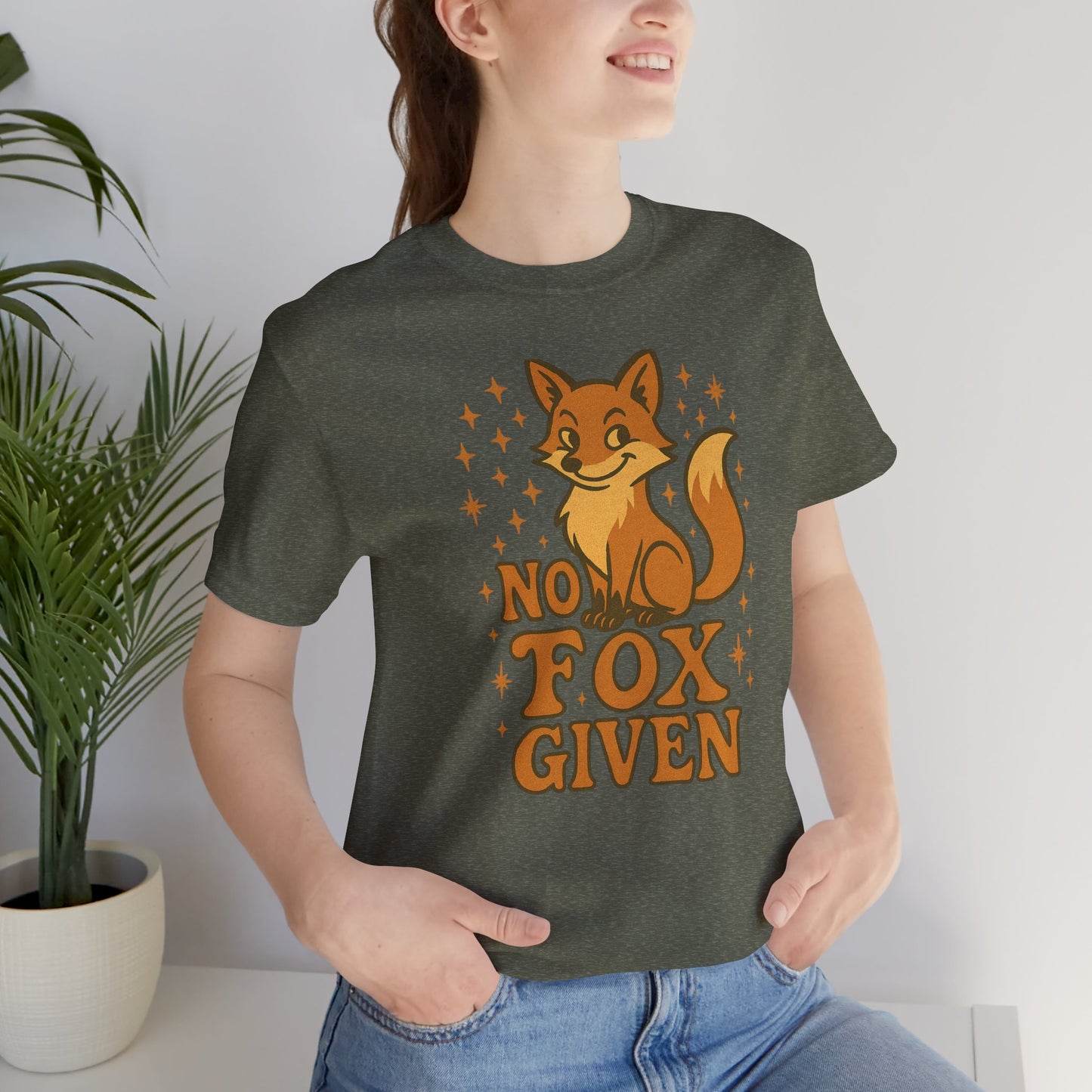 Funny Fox Graphic Tee, No Fox Given T-Shirt, Cute Animal Lover Shirt, Gift for Nature Enthusiasts, Casual Wear for Animal Lovers