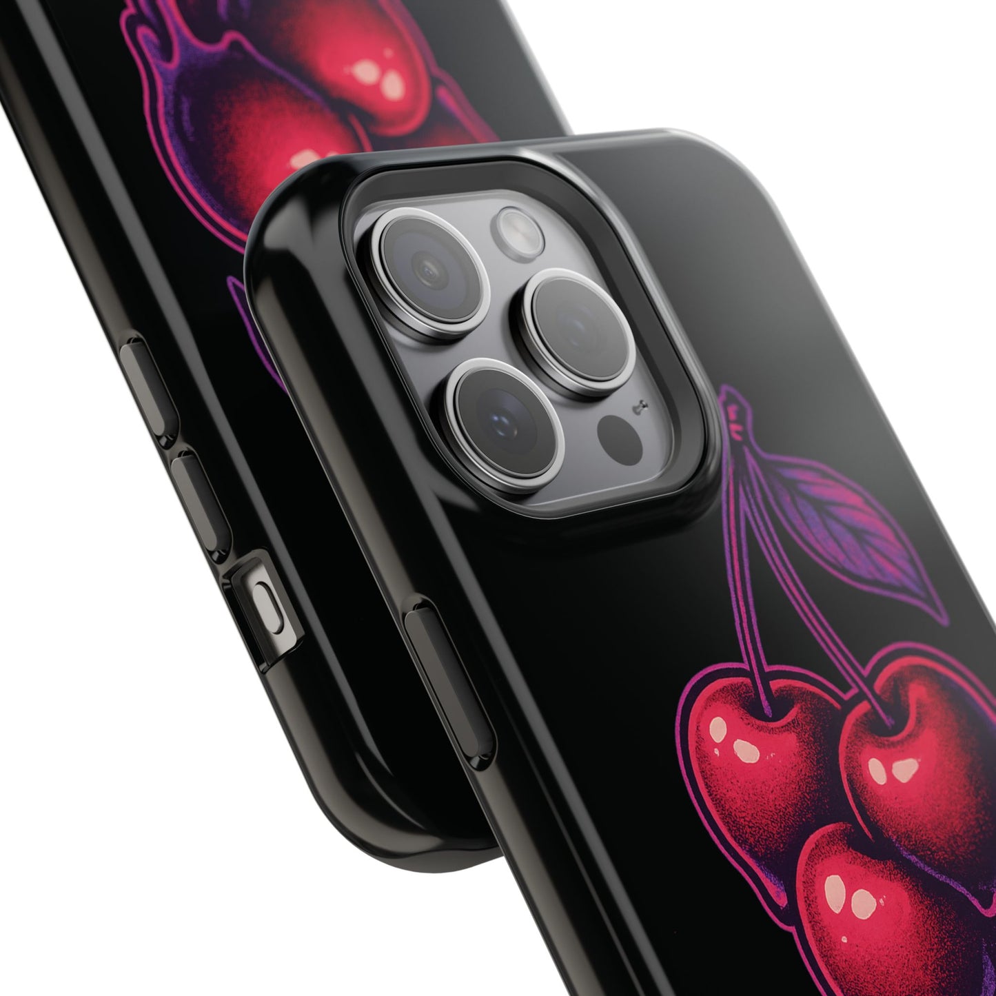 Impact-Resistant Cherry Phone Case, Cute Cherry Phone Cover, Stylish Phone Protector, Fun Phone Case, Unique Gift for Teens