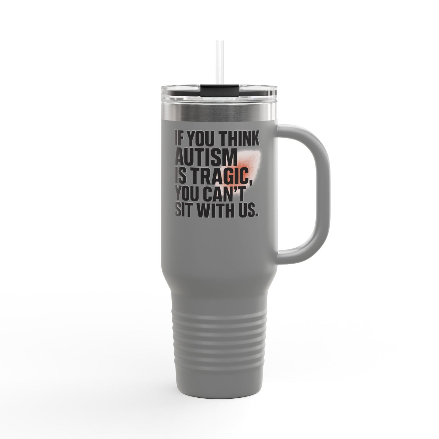 Autism Advocacy Insulated Travel Mug | 40oz | Perfect for Coffee Lovers, Gifts for Activists, Unique Drink Ware, Inspirational Mugs