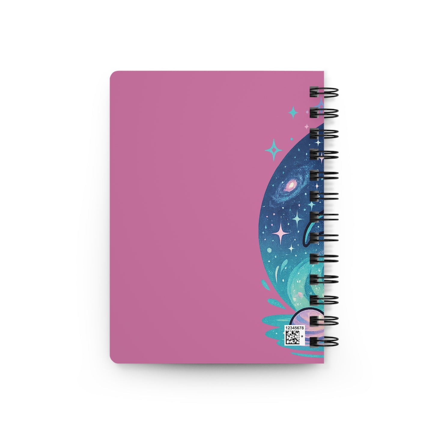 Cosmic Dolphin Spiral Journal | Notebook for Dreamers, Gift for Ocean Lovers, Art Journal, Travel Notebook, Teen Stationery