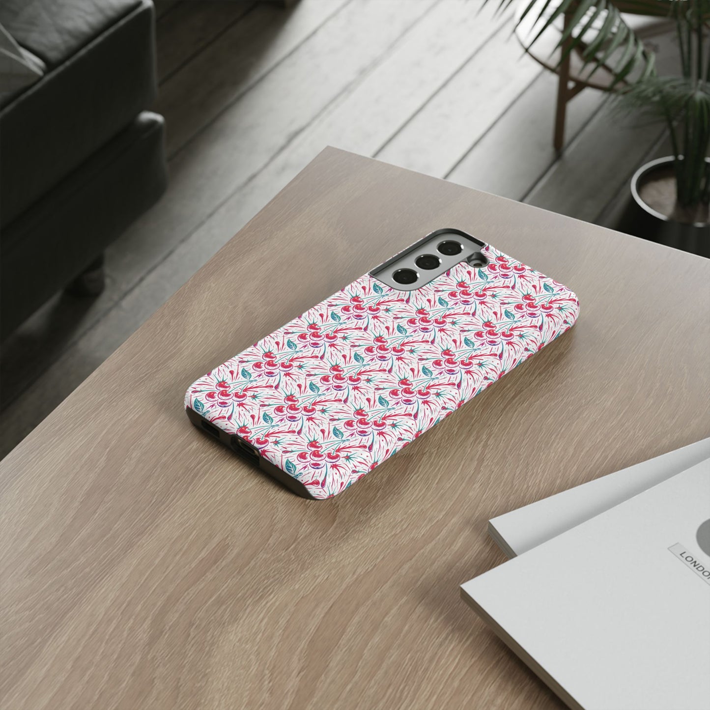 Chic cherry bow Phone Case