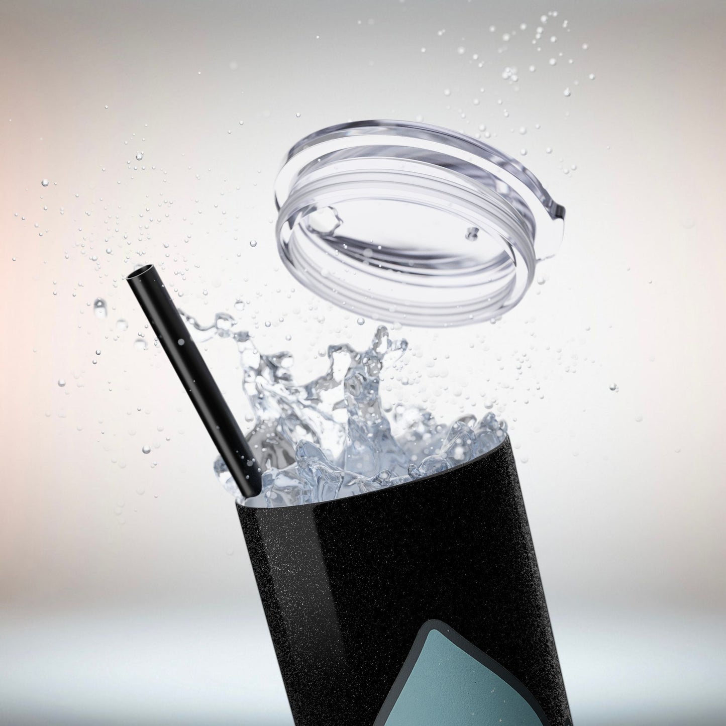 Emotionally Hydrated Tumbler, Cute Water Bottle, 20 oz Slim Cold Drink Cup, Motivational Gift, Summer Hydration, Reusable Straw Cup