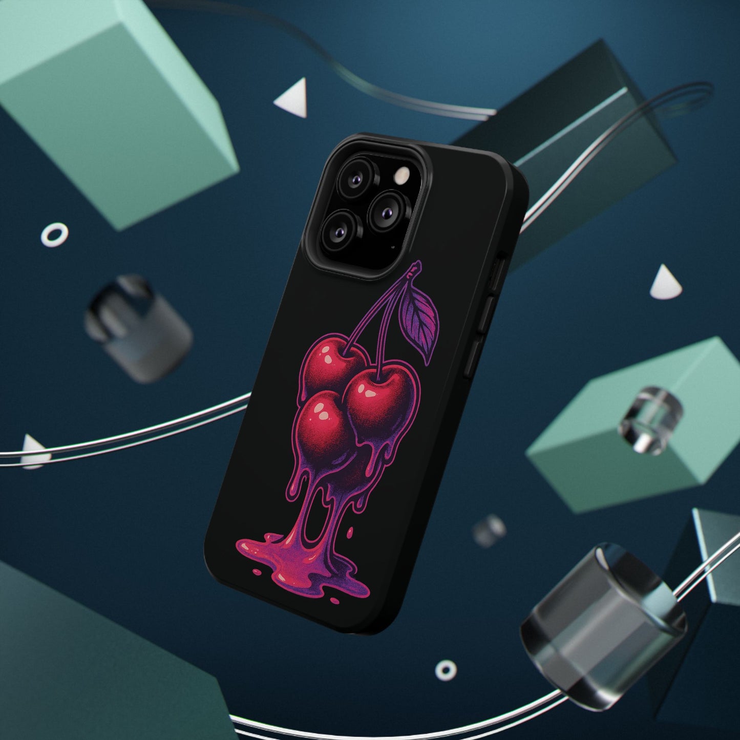 Impact-Resistant Cherry Phone Case, Cute Cherry Phone Cover, Stylish Phone Protector, Fun Phone Case, Unique Gift for Teens