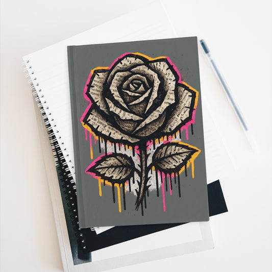 Chic Rose-Themed Journal - Perfect for Creative Writing, Daily Journaling, Gift for Art Lovers, Sketchbook, Birthday Gift
