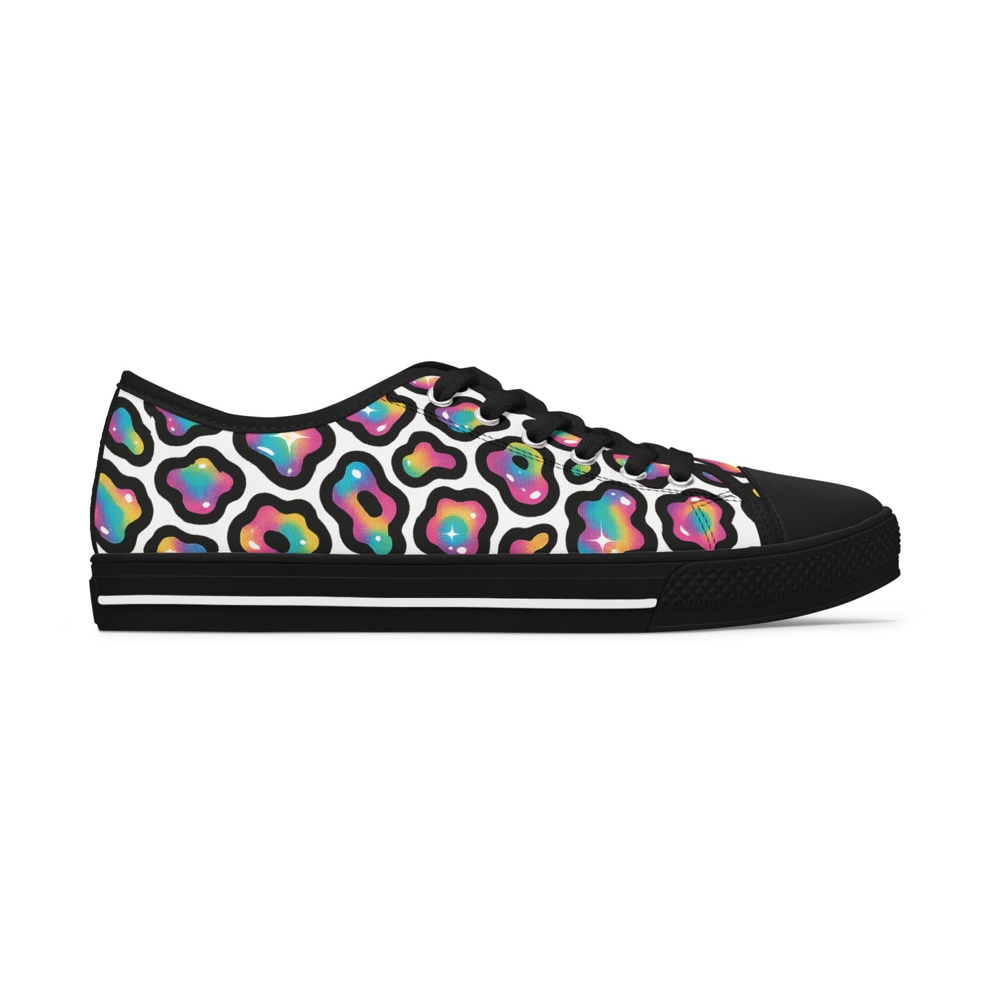 Colorful Women's Low Top Sneakers | Stylish Athletic Shoes, Colorful Sneakers, Casual Footwear, Trendy Low Tops, Fun Walking Shoes