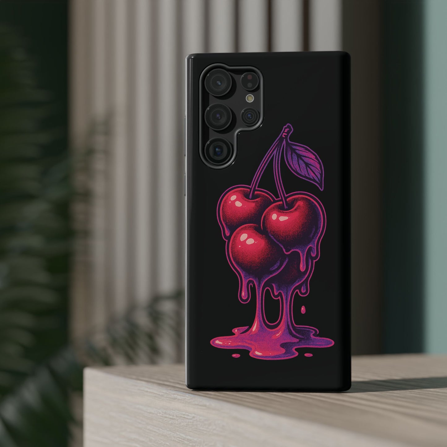 Impact-Resistant Cherry Phone Case, Cute Cherry Phone Cover, Stylish Phone Protector, Fun Phone Case, Unique Gift for Teens