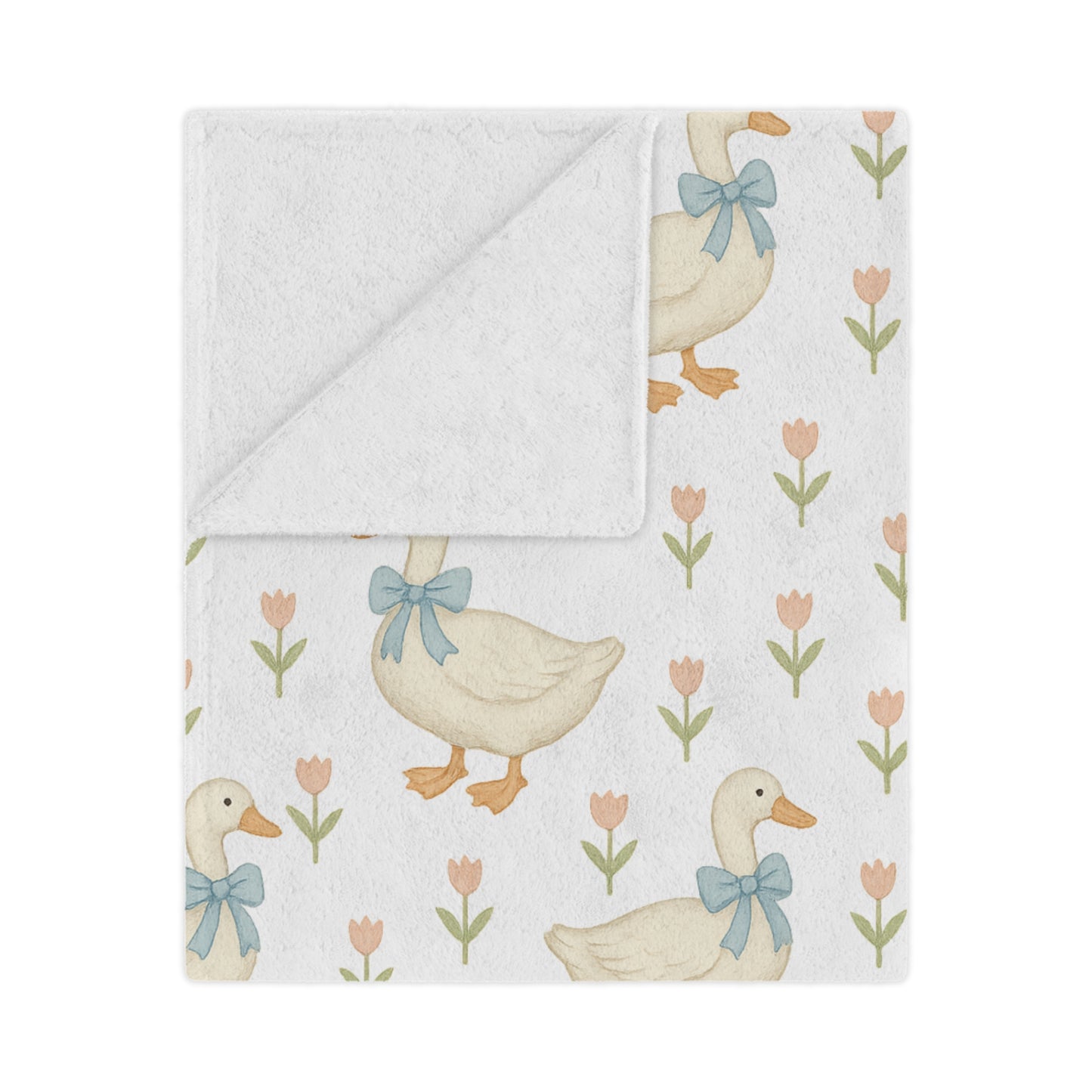 Cozy Duck Minky Blanket - Cute Baby Blanket, Nursery Decor, Gift for New Parents, Playtime Comfort, Soft Baby Gifts