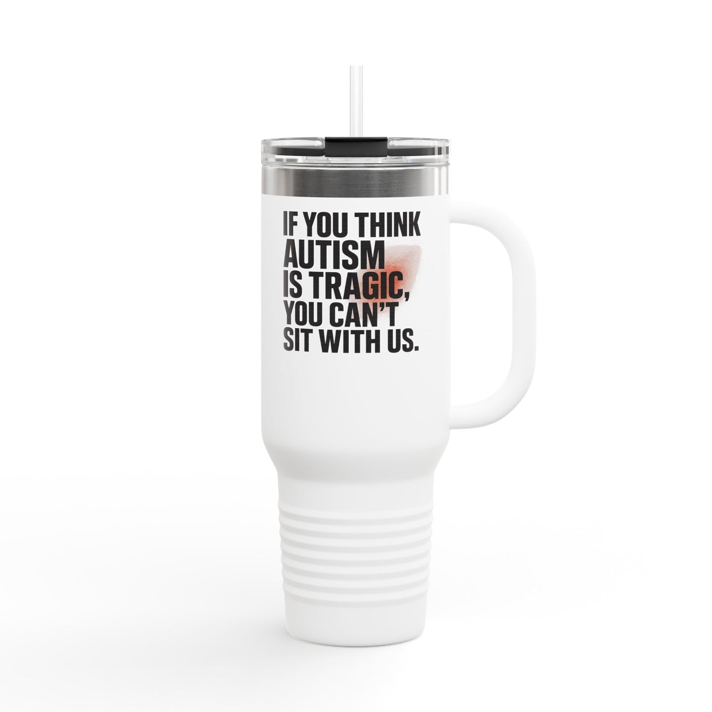Autism Advocacy Insulated Travel Mug | 40oz | Perfect for Coffee Lovers, Gifts for Activists, Unique Drink Ware, Inspirational Mugs