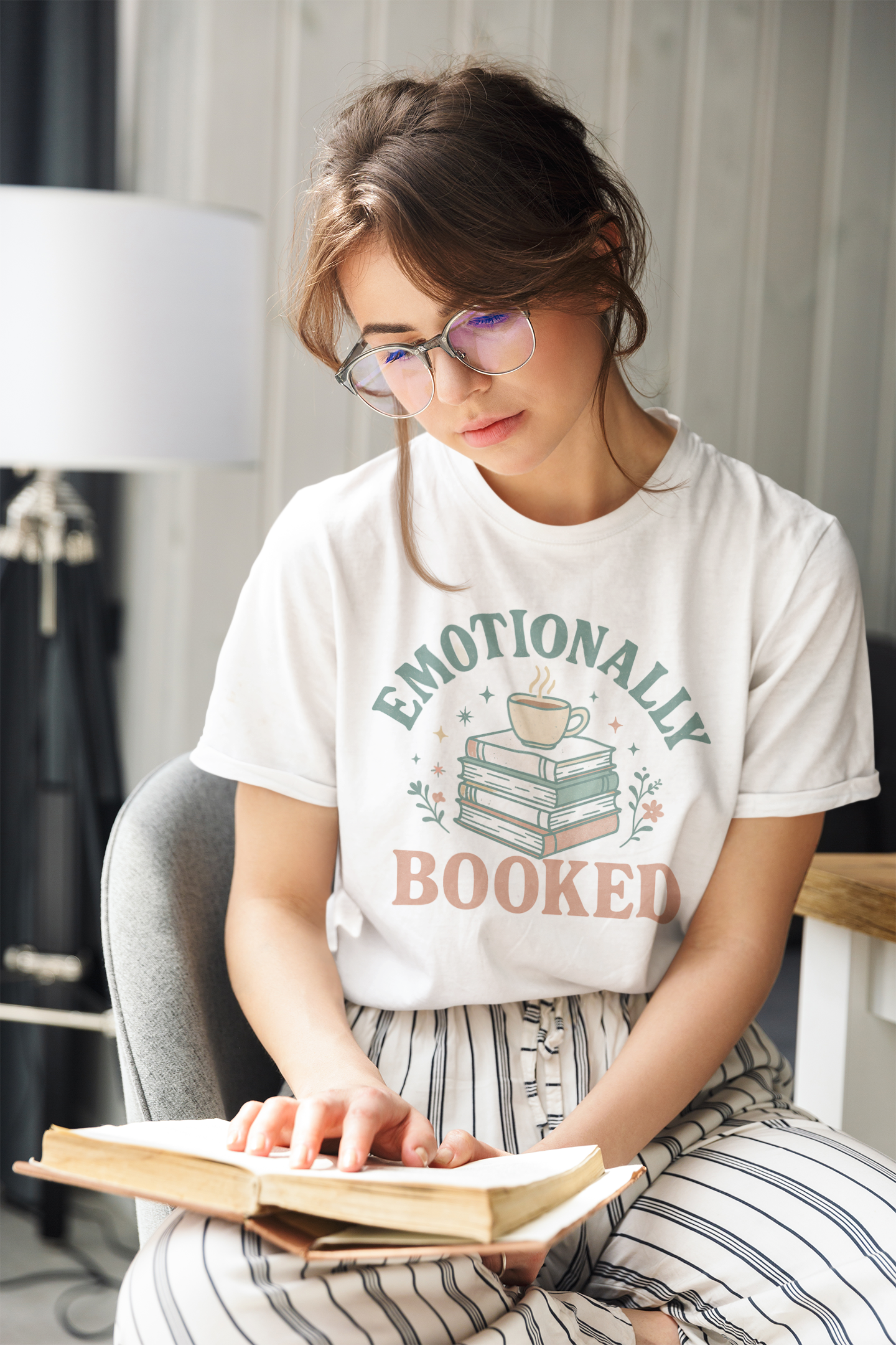 Emotional Book Lover T-shirt, Unisex Tee