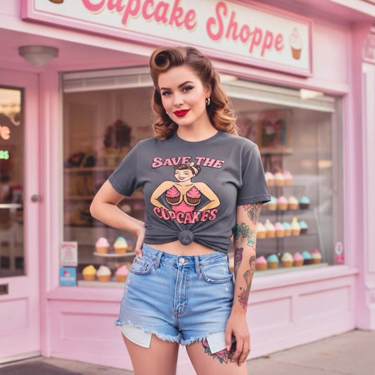 Save the Cupcakes Breast Cancer Awareness Unisex T-shirt