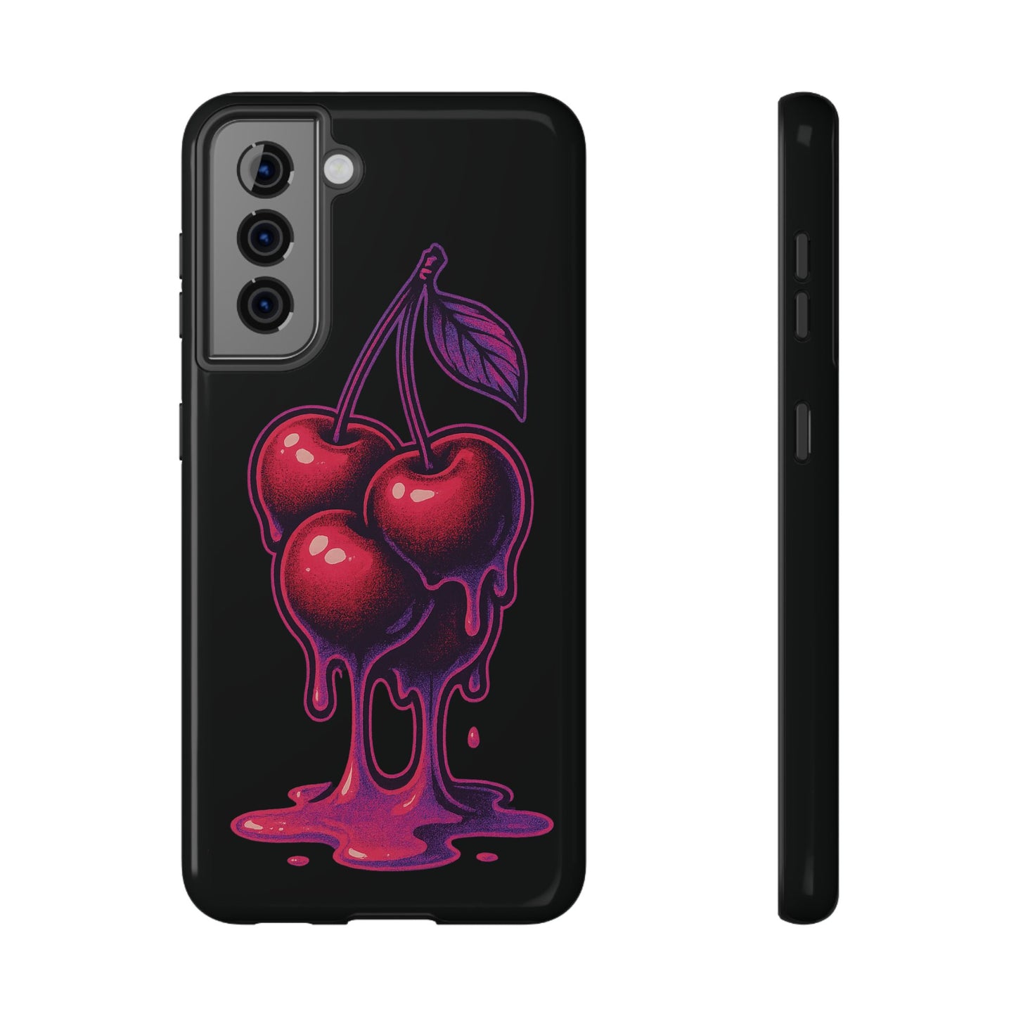 Impact-Resistant Cherry Phone Case, Cute Cherry Phone Cover, Stylish Phone Protector, Fun Phone Case, Unique Gift for Teens