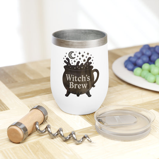 Witch's Brew Wine Tumbler | Chill Wine Cup, Halloween Gift, Spill-Proof Tumbler, Wine Lover's Accessory, Party Favor