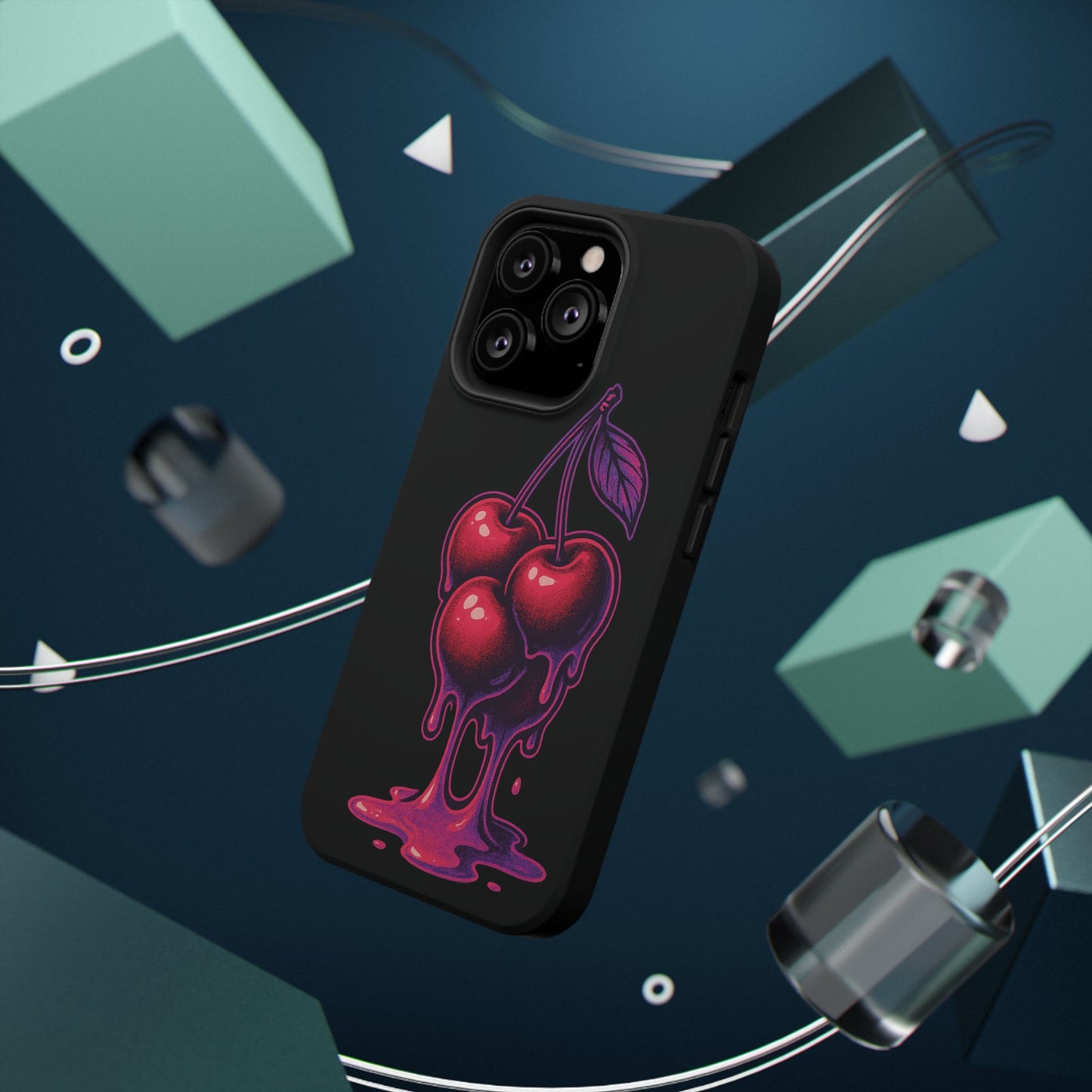Impact-Resistant Cherry Phone Case, Cute Cherry Phone Cover, Stylish Phone Protector, Fun Phone Case, Unique Gift for Teens