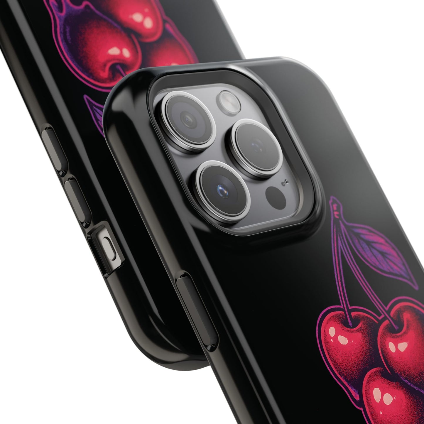 Impact-Resistant Cherry Phone Case, Cute Cherry Phone Cover, Stylish Phone Protector, Fun Phone Case, Unique Gift for Teens
