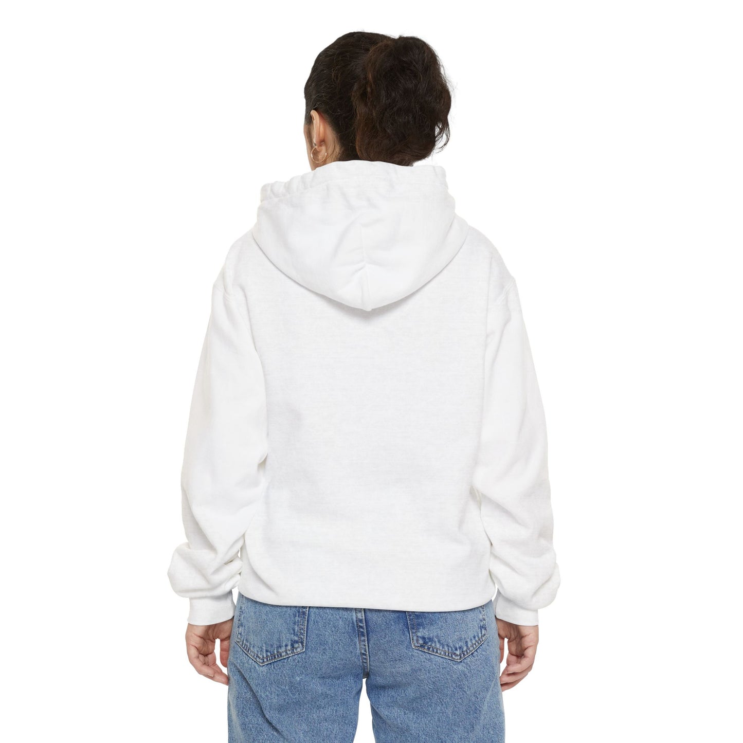 Morticia-Inspired Unisex Garment-Dyed Hoodie, Cozy Graphic Sweatshirt, Spooky Fashion, Halloween Apparel, Unique Gift for Fans