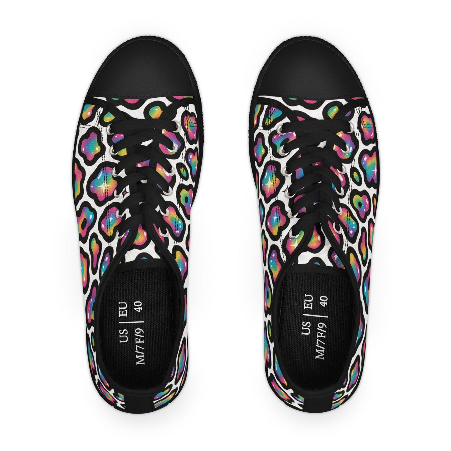 Colorful Women's Low Top Sneakers | Stylish Athletic Shoes, Colorful Sneakers, Casual Footwear, Trendy Low Tops, Fun Walking Shoes