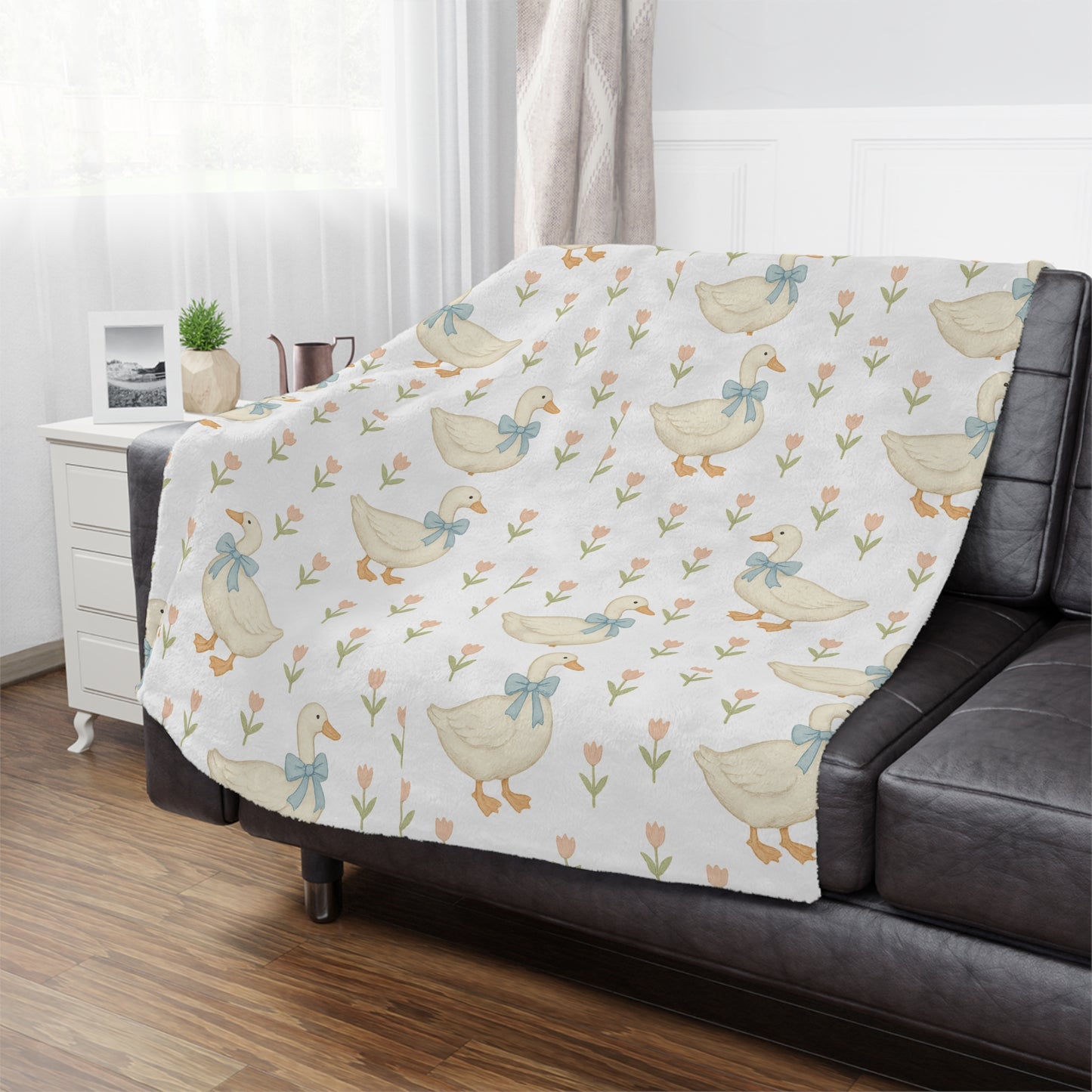 Cozy Duck Minky Blanket - Cute Baby Blanket, Nursery Decor, Gift for New Parents, Playtime Comfort, Soft Baby Gifts