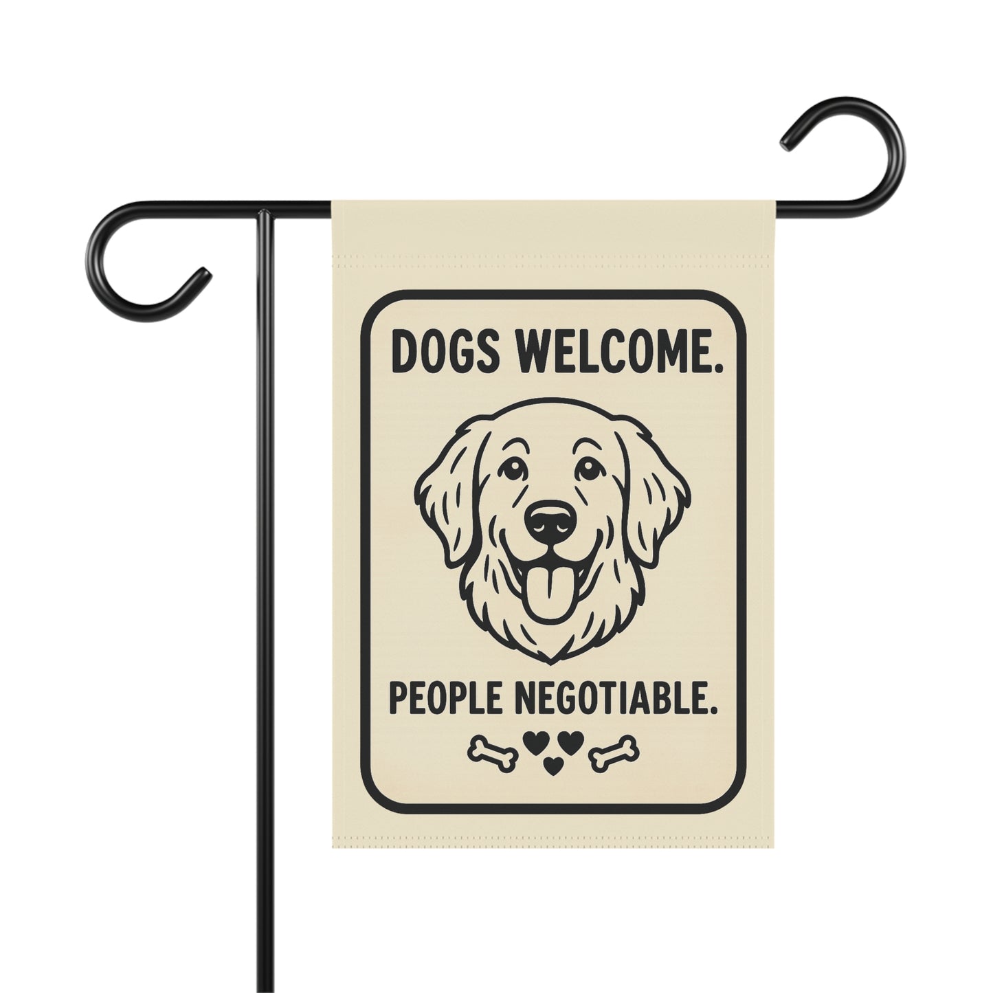 Dog Welcome Garden Banner, Pet Lover Decor, Outdoor Home Flag, Funny Dog Sign, Unique Garden Flag, Dog Friendly Decor