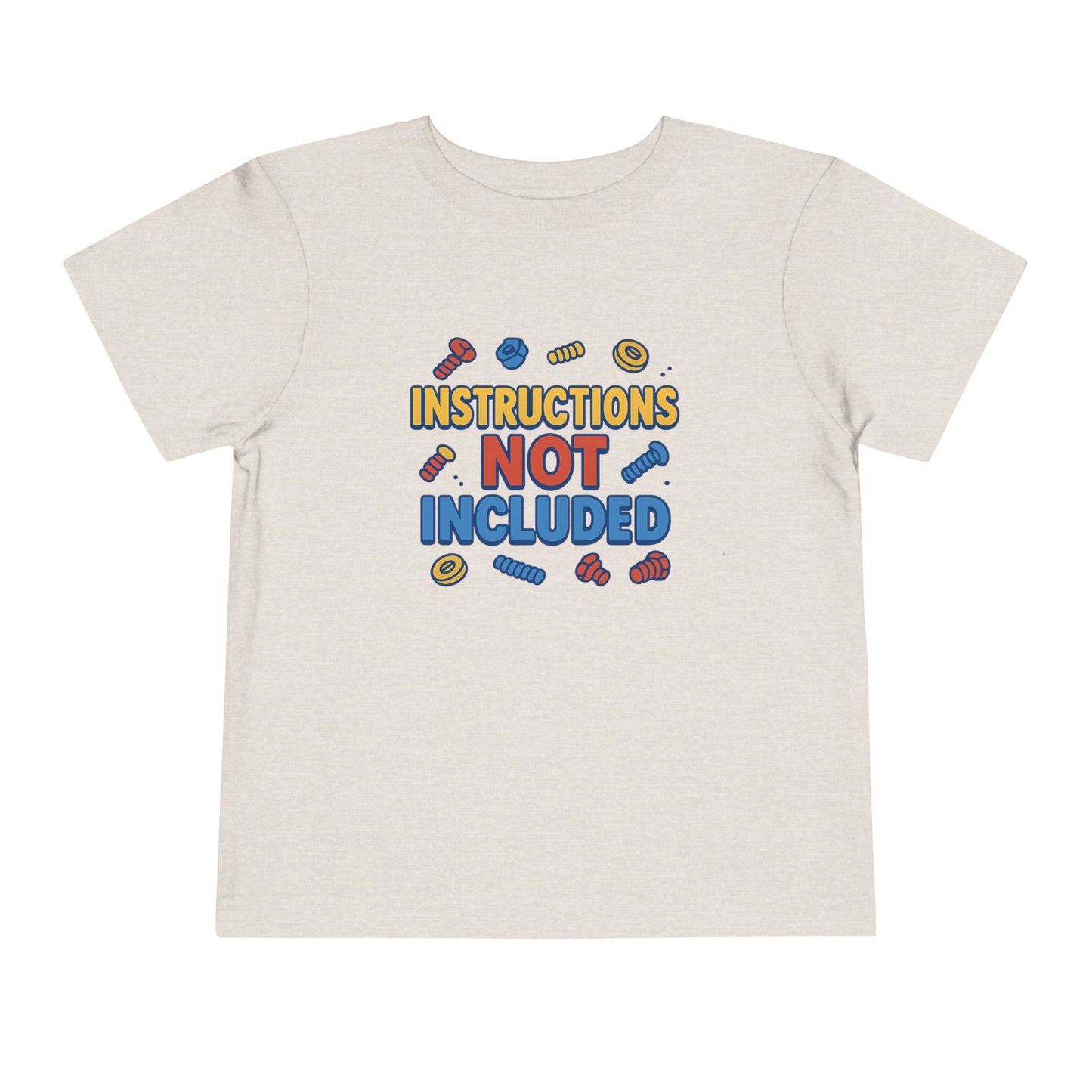Instructions Not Included Toddler Tee, Cute Toddler T-shirt, Fun Kids Shirt, Summer Outfit, Gift for Kids