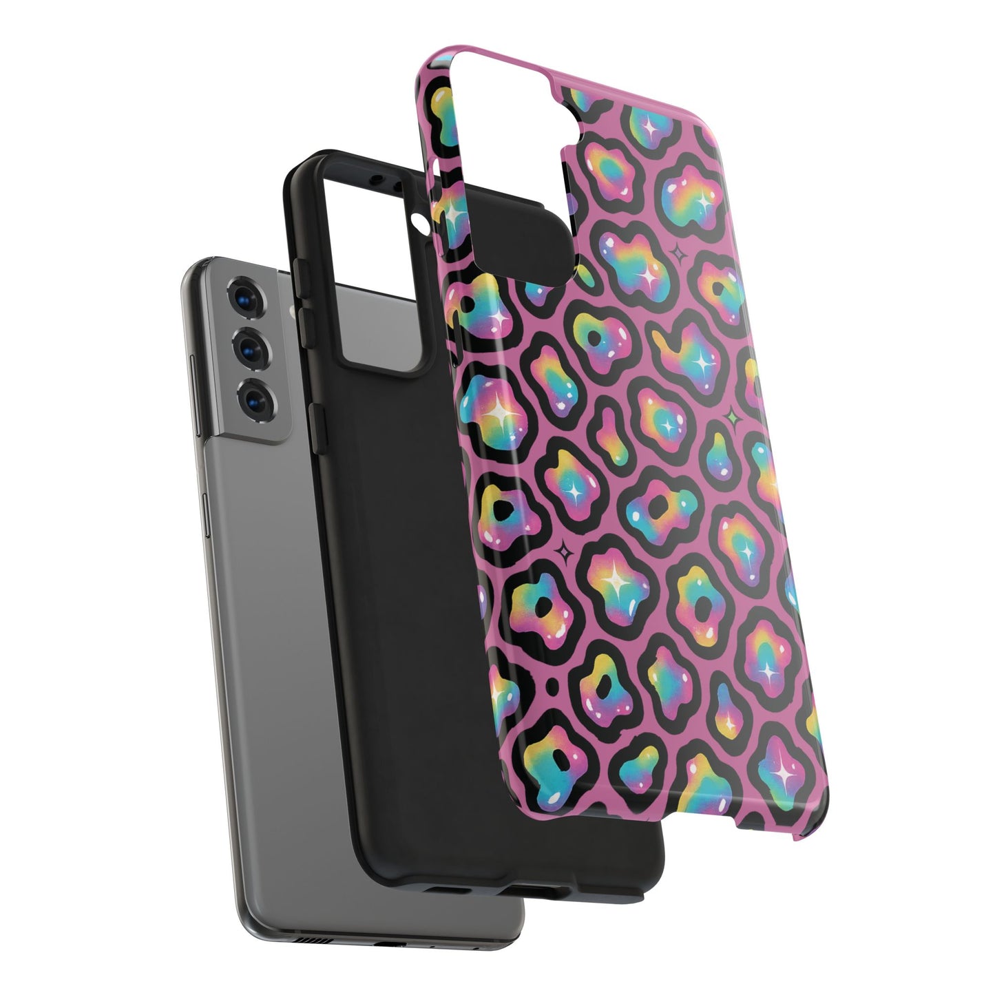Vibrant Leopard Print Phone Cases, Tough Cases
