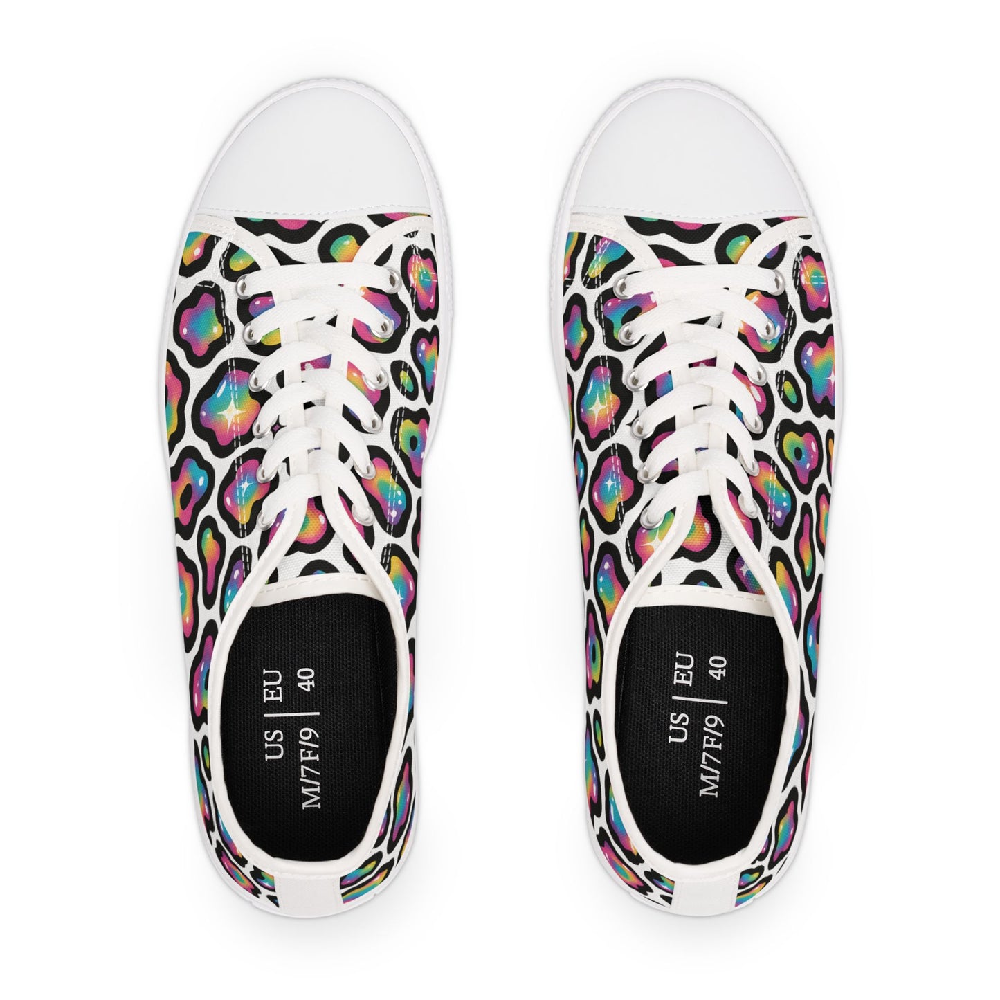 Colorful Women's Low Top Sneakers | Stylish Athletic Shoes, Colorful Sneakers, Casual Footwear, Trendy Low Tops, Fun Walking Shoes