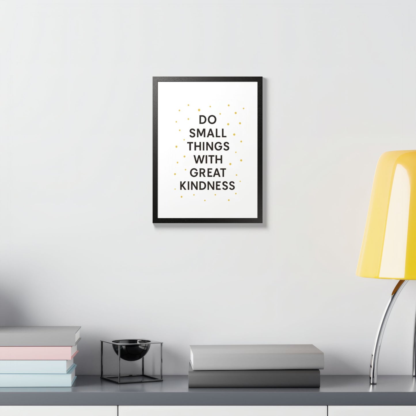 Framed Kindness Quote Poster, Inspirational Wall Art, Home Decor, Gift for Friends, Motivational Art