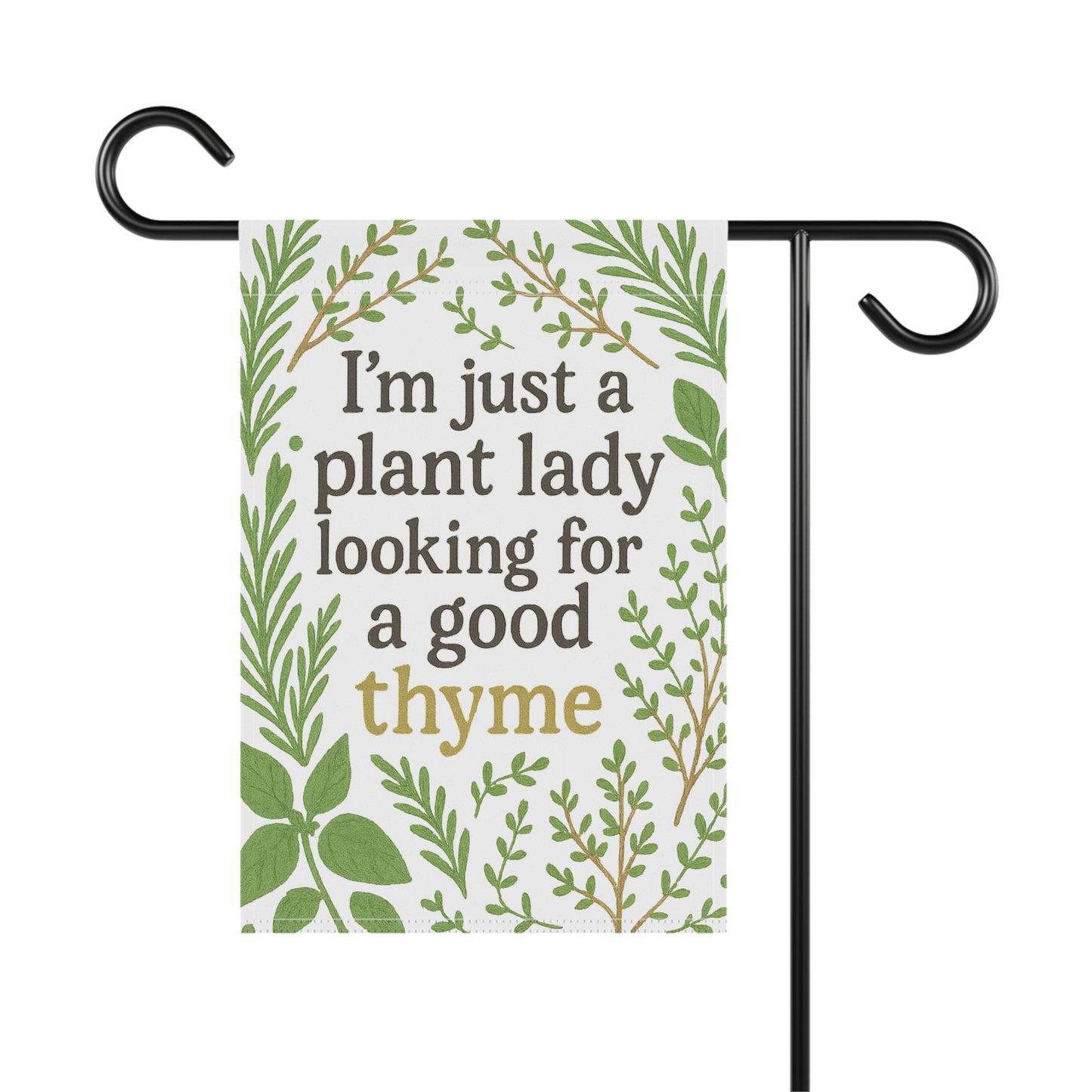 Garden Banner, Plant Lady Decor, Outdoor Flag, Home and Garden Gift