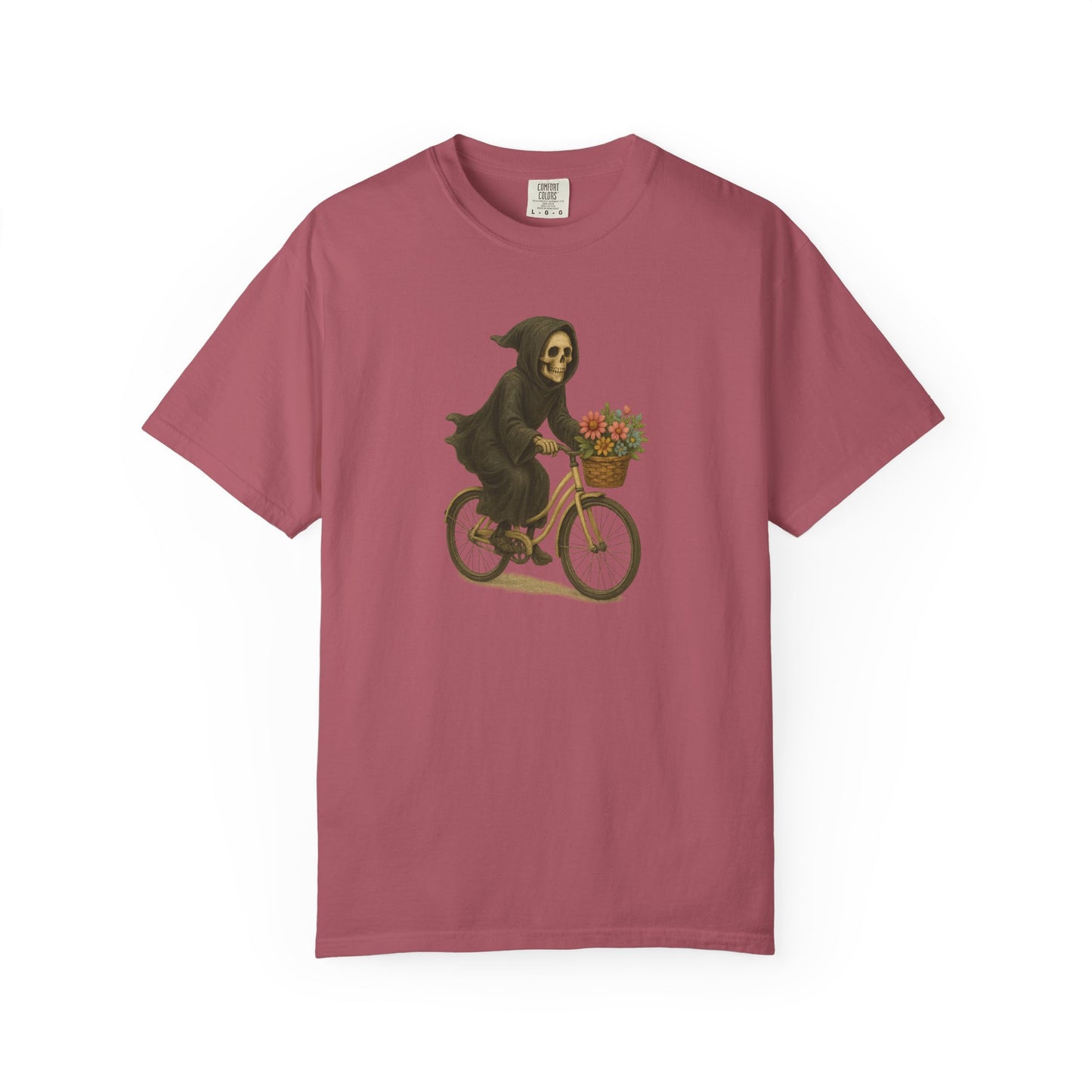 Charming Grim Reaper T-Shirt, Unisex Oversized Tee for Halloween