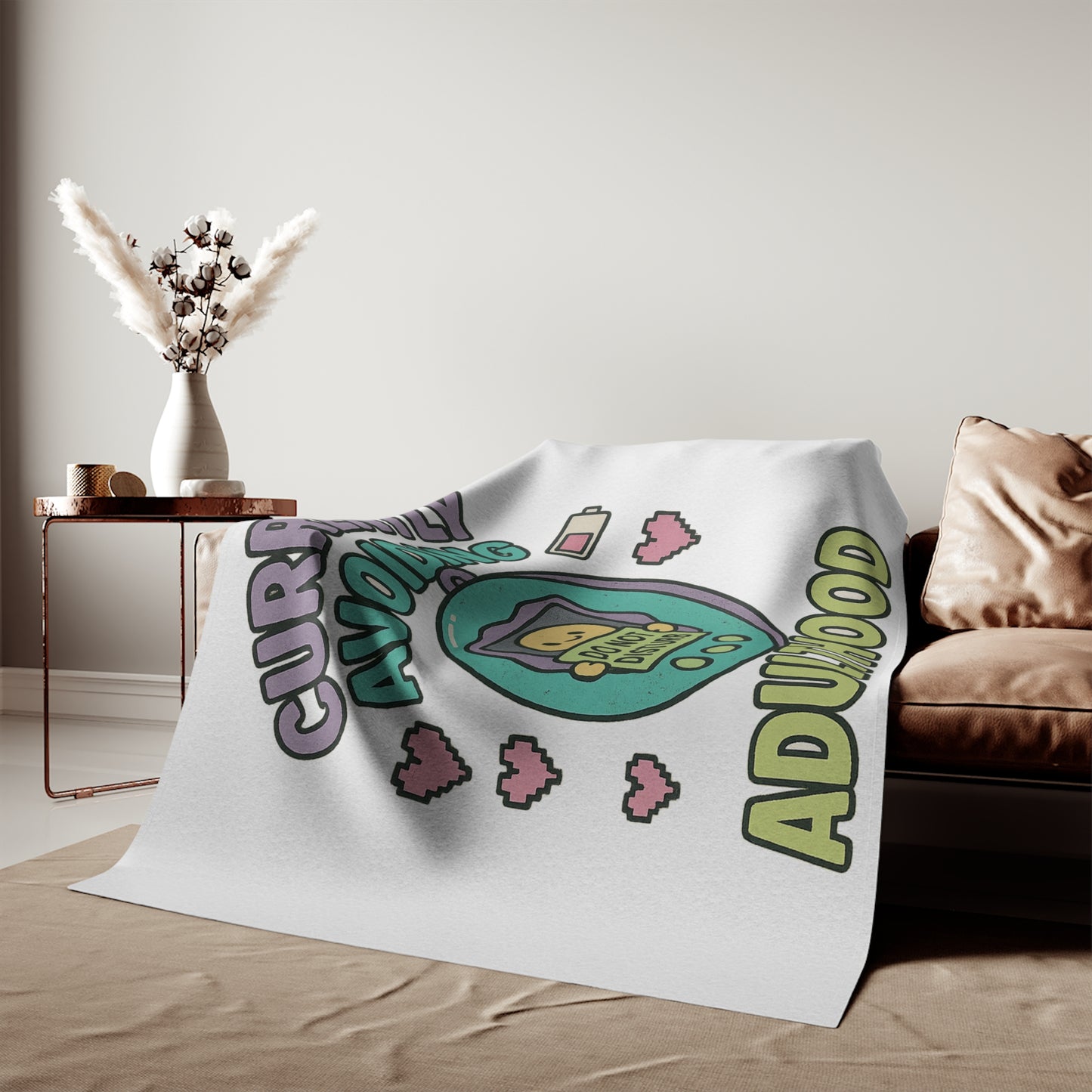 Cozy Sweatshirt Blanket - Currently Avoiding Adulthood, Perfect for Lazy Days, Gifts for Graduates, Birthday Comfort