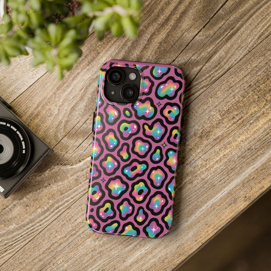 Vibrant Leopard Print Phone Cases, Tough Cases