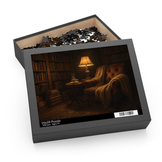 Cozy Reading Nook Puzzle, Perfect for Relaxation, Book Lover Gift, Home Decor, Family Activity, Christmas Gift